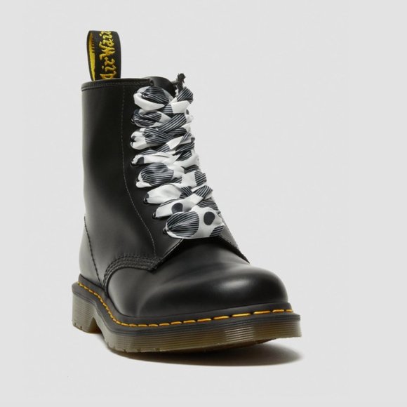 Dr Martens Black Tetoron Boot Ribbon Shoe Laces 8-10 Eyelets 55" - Picture 4 of 4